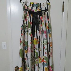 Floral maxi skirt